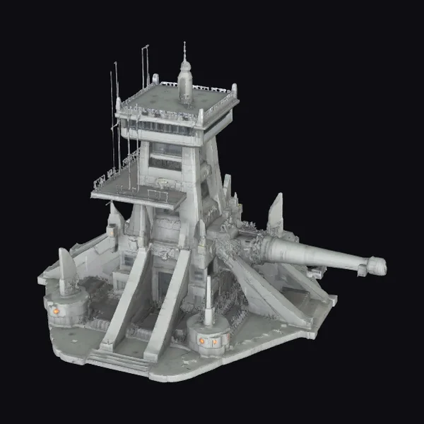 Sci-Fi Fortress Turret
