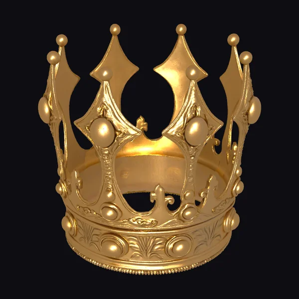 Golden Medieval King's Crown