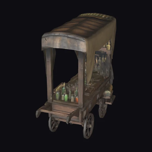 Medieval Apothecary Cart