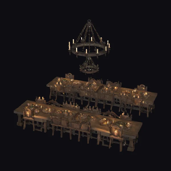 Medieval Banquet Hall Interior