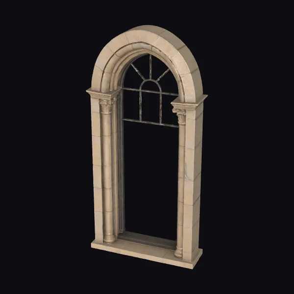 1930s Arched Laboratory Window