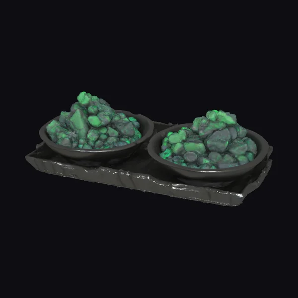 Glowing Uranium Ore Stones