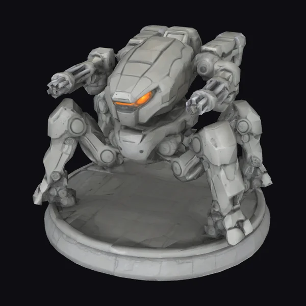 Gray Spider Robot
