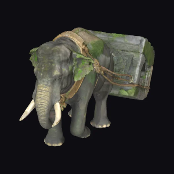 Khmer Elephant with Block
