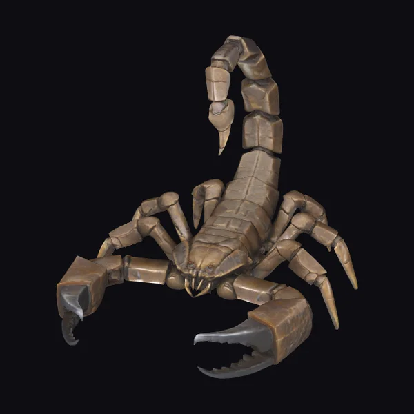 Ancient Stone Scorpion Guardian