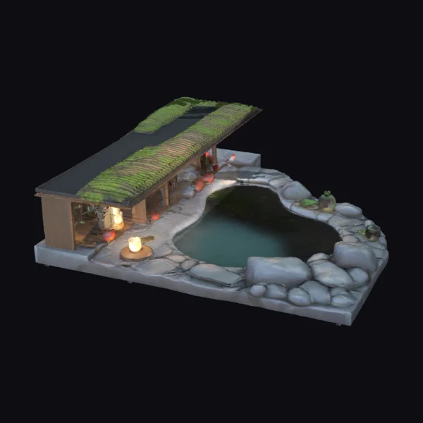 Japanese Hot Spring Oasis