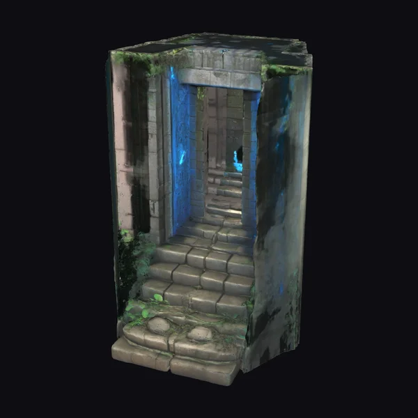 Ancient Temple Entrance Ruin