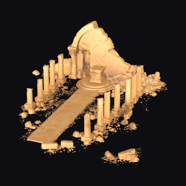 Desert Sandstone Ruins Arch