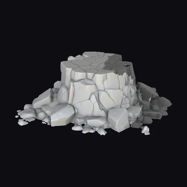 Rough Rock Pedestal Base