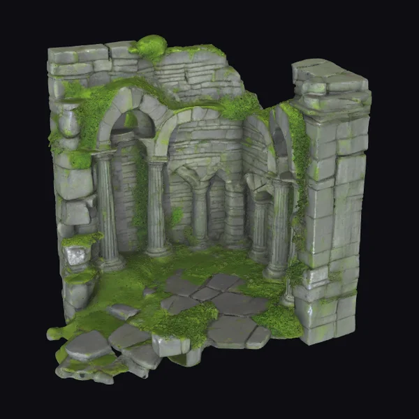 Ancient Stone Ruin Section