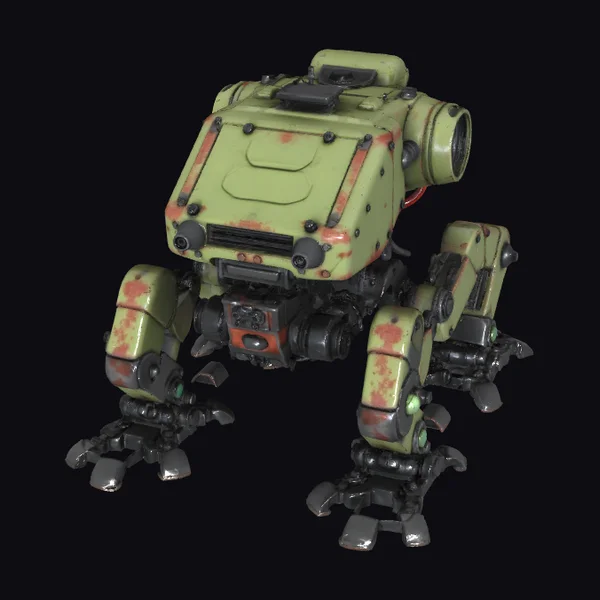 Battle Worn Combat Mech