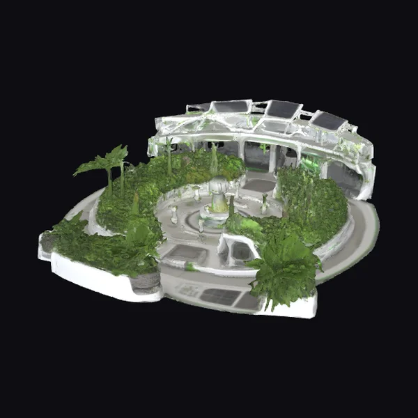 Futuristic Space Greenhouse