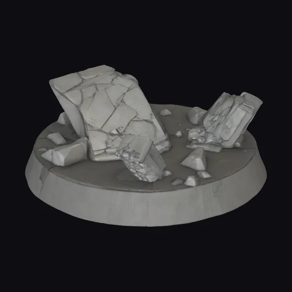 Ruined Stone Structure Base