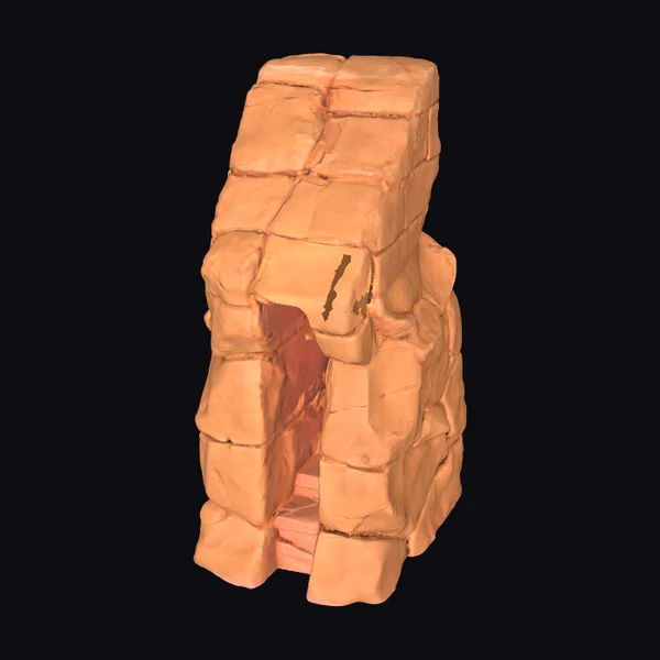 Weathered Sandstone Bridge Anchor