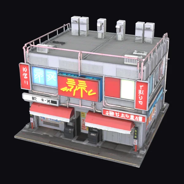 Tokyo Street Building Facade