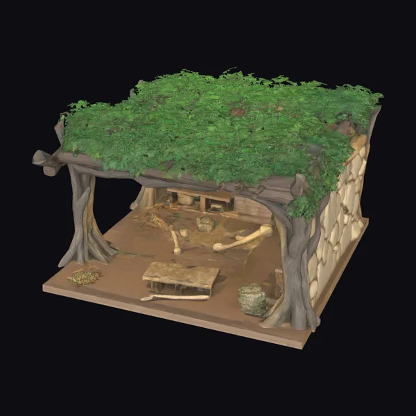 Prehistoric Tool Making Hut