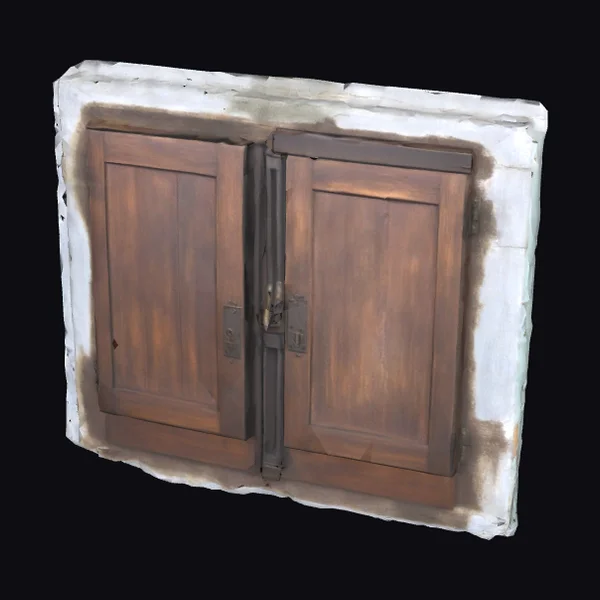 Wooden Shuttered Window