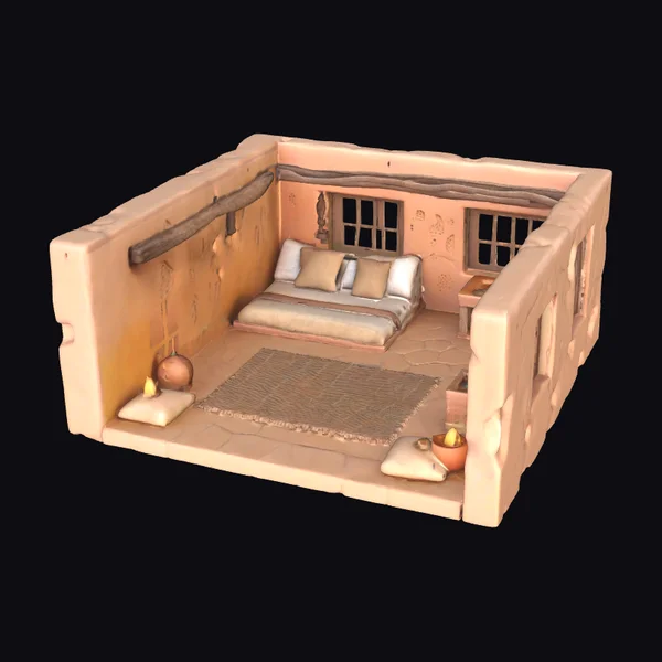 Desert Mud House Interior