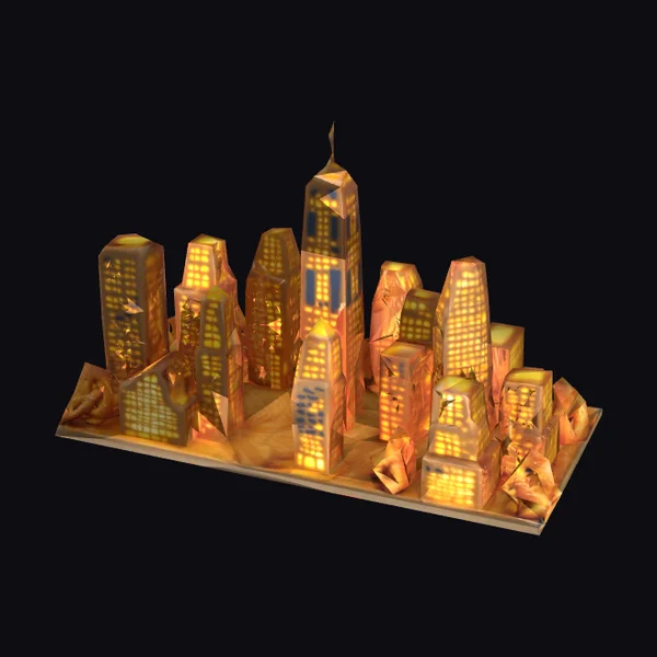 Golden Pretzel Skyscraper