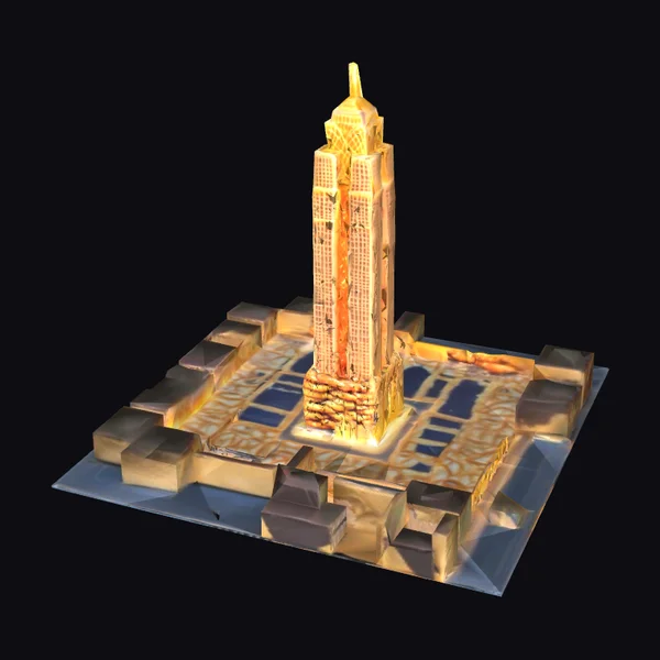 Golden Pretzel Skyscraper