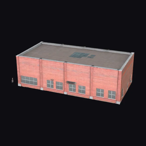 Brick Industrial Warehouse Building
