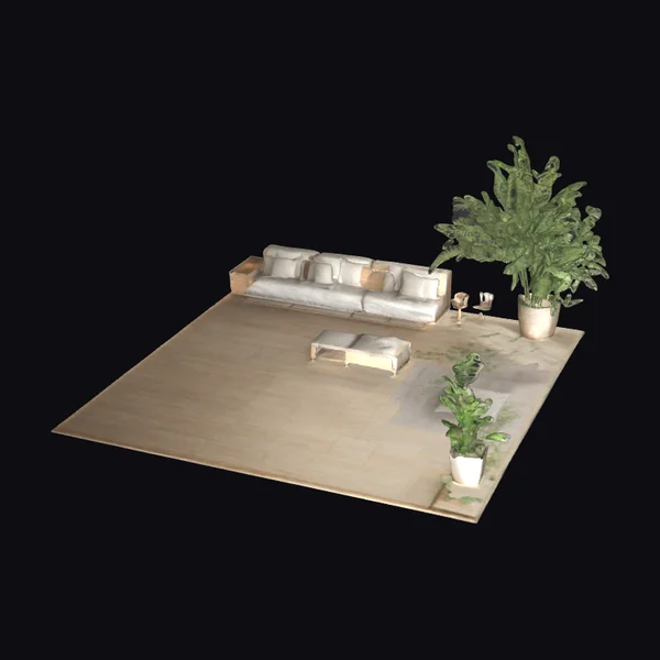 Minimalist Relaxation Room Interior