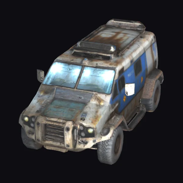 Abandoned Armored Police Vehicle