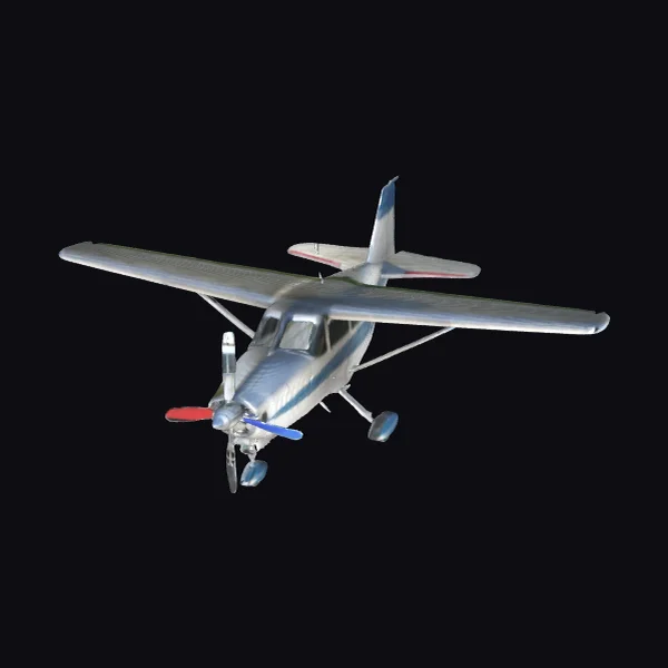 Silver Single Engine Airplane