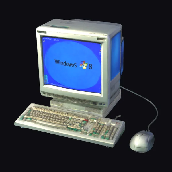 90s PC desktop setup