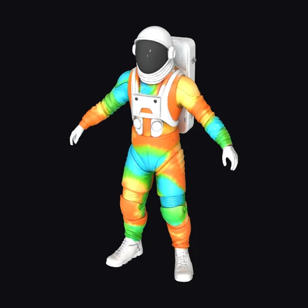 Rainbow EVA Spacesuit Character