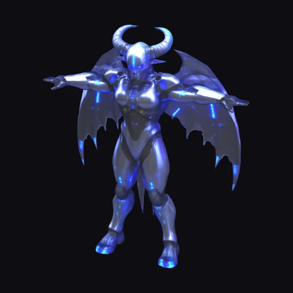 Cyberpunk Demoness Figure