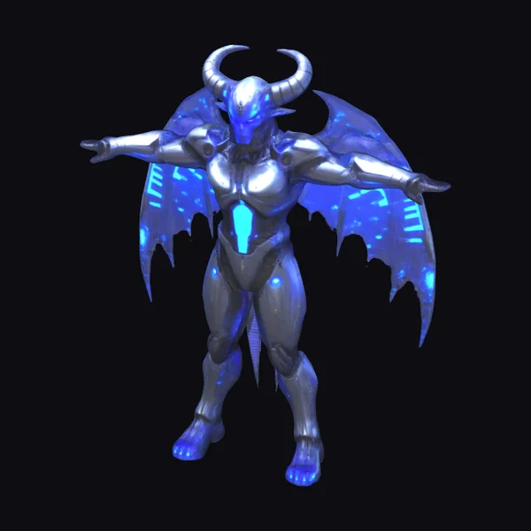 Cyberpunk Demon Figure