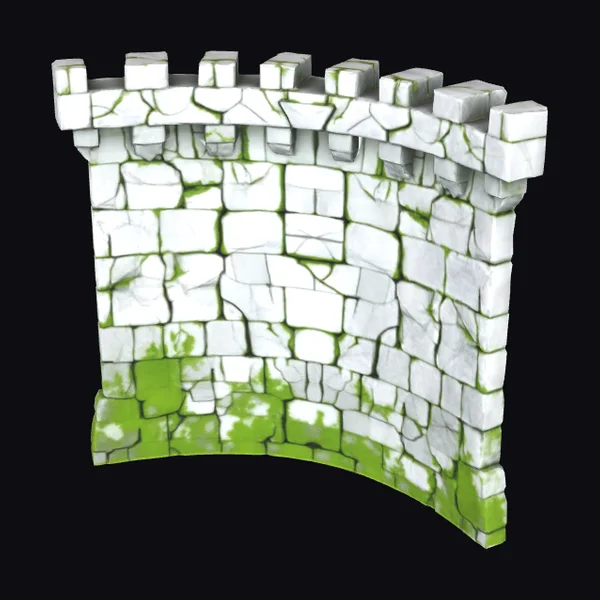 Mossy Castle Wall Fragment