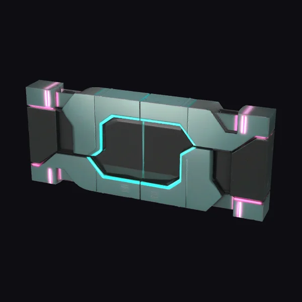 Futuristic Sci-Fi Wall Panel