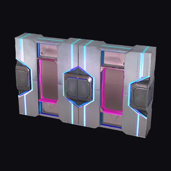 Futuristic Metal Wall Panel