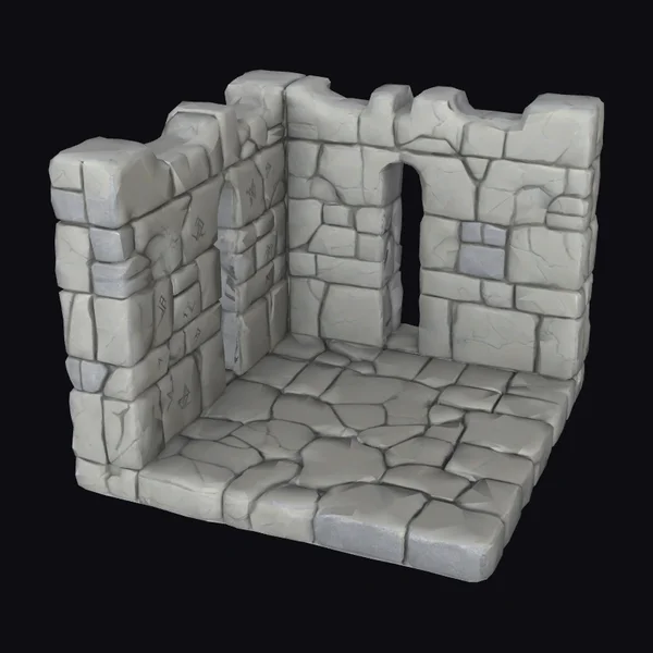 Ancient Corner Stone Wall