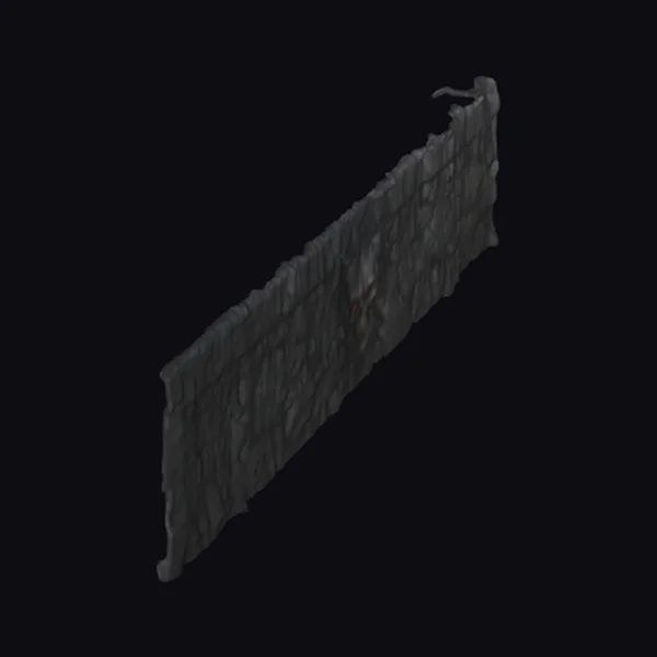 Dark Castle Stone Wall Section