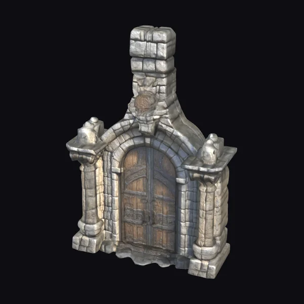 Ancient Castle Stone Doorway