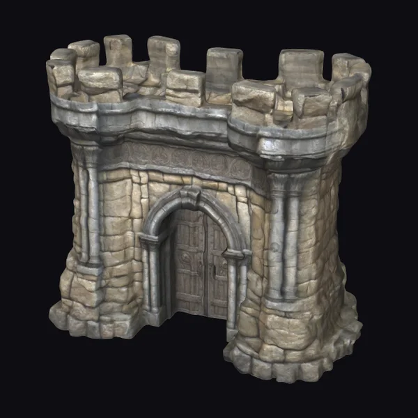 Ancient Castle Stone Wall