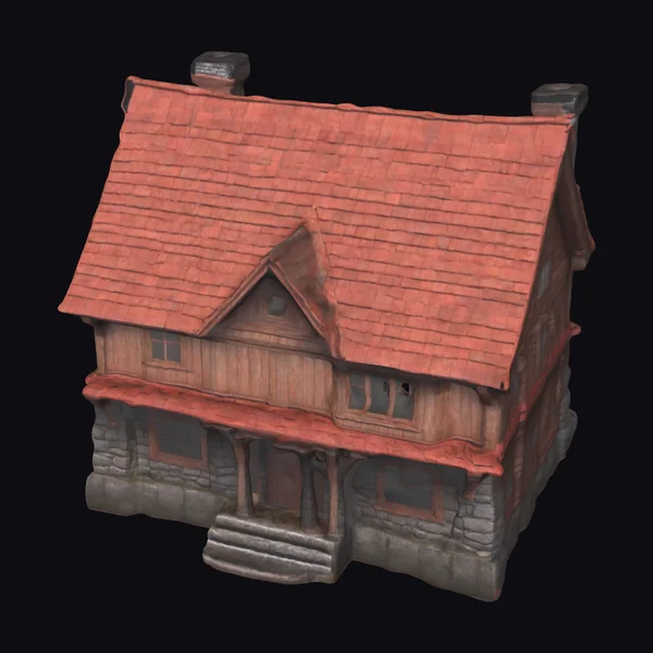 Wooden Fantasy House Facade