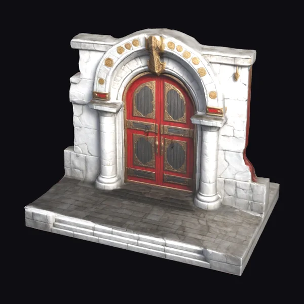 Medieval Stone Archway Entrance