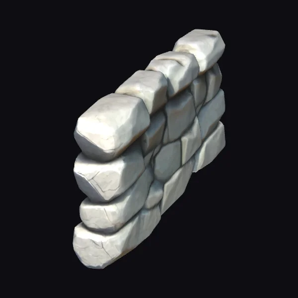 Low Poly Stone Wall