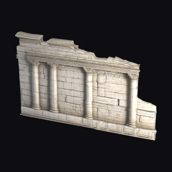 Ancient Ruin Wall Section