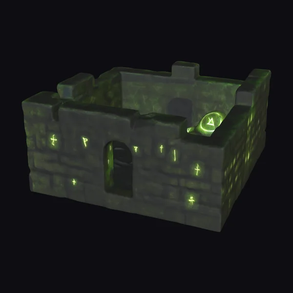 Ancient Mossy Stone Ruins