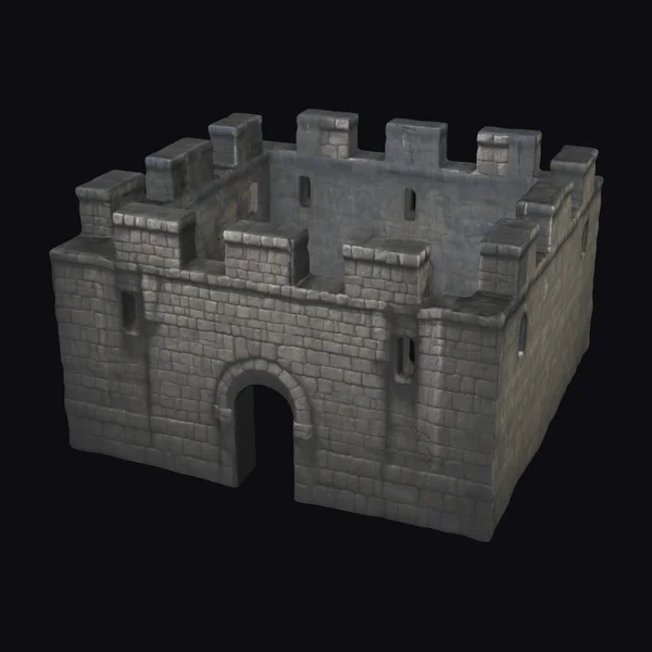 Quadratic Dungeon Castle Wall