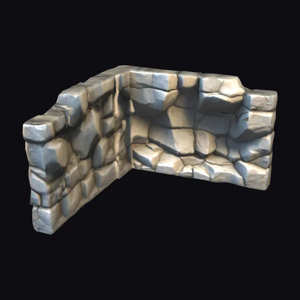 Chibi Stone Corner Wall