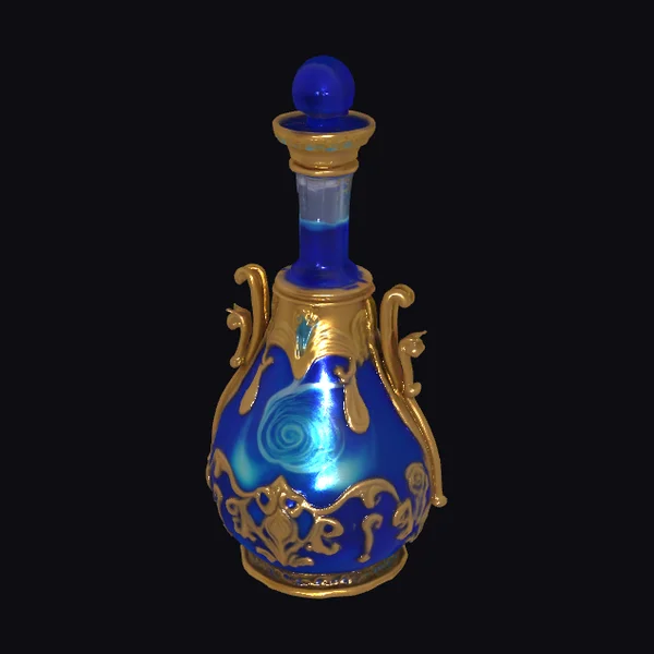 Ancient Blue Elixir Vial