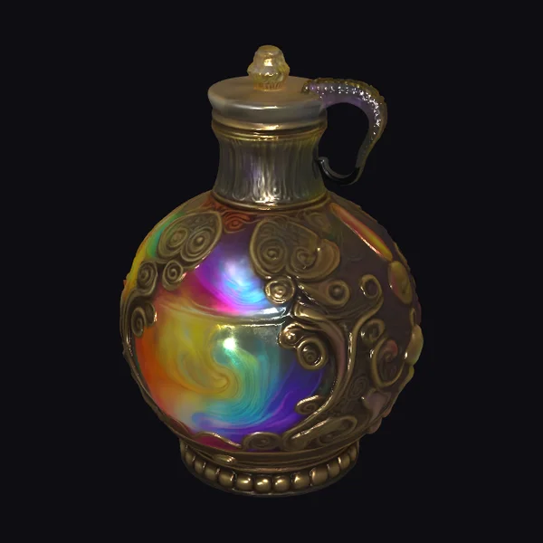 Ornate Rainbow Elixir Vial