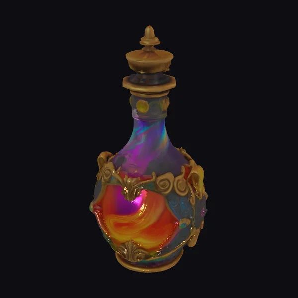 Ornate Rainbow Elixir Vial