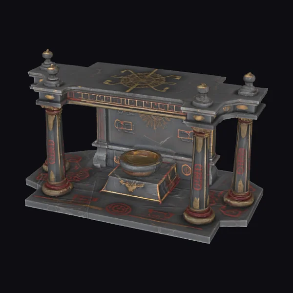 Dark Fantasy Sacrificial Altar